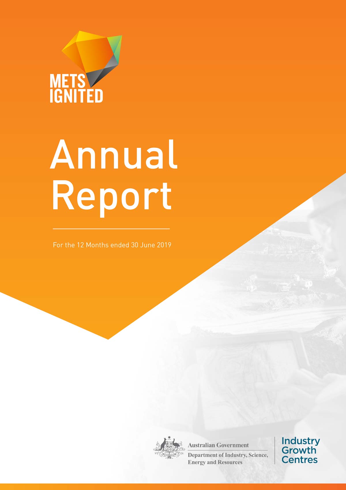 METS Ignited Annual Report 2019 Front Cover